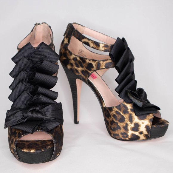 Betsey Johnson Shoes - Betsey Johnson ICONN leopard heels New without box